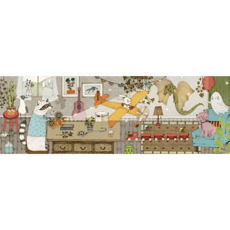 DJECO Puzzle Promítání se zvířátky - 100 dílků