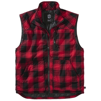 Vesta Brandit Lumber Vest - červená-černá, 5XL Vesta Brandit Lumber Vest - červená-černá, 5XL