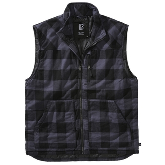 Vesta Brandit Lumber Vest - šedá-černá, 5XL