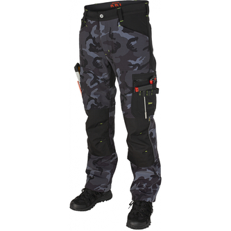 Pracovní softshellové kalhoty Bennon Camos - nightcamo, 64