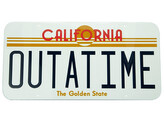 Plechová cedule Back to the Future - OutaTime, 19 x 38 cm