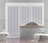 Hotová záclona nebo balkonový komplet, Madison, bílá 180 x 250 cm