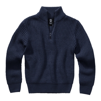 Svetr dětský Brandit Kids Marine Troyer Pullover - navy, 158/164
