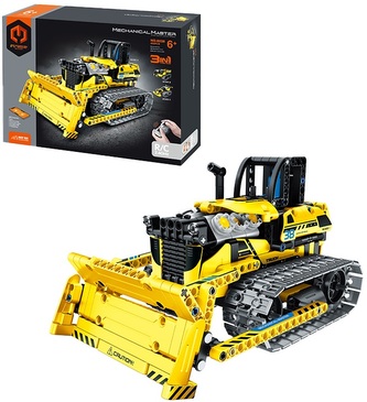 Stavebnice 3v1 R/C Stavební pásové stroje 452 ks