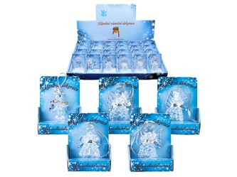 Závěs sklo 50mm Andílek, betlém mix