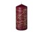 Svíčka 68x150 mm Glitrové čáry zlaté, bordó