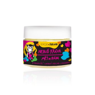 PuraVida Zjemňující cukrový peeling Lemongrass KRÁVA 325 g