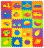 ECOTOYS Pěnové puzzle Ovoce a doprava (29x29)