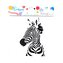 Creatissimo - plastová šablona Zebra 20 x 20 cm