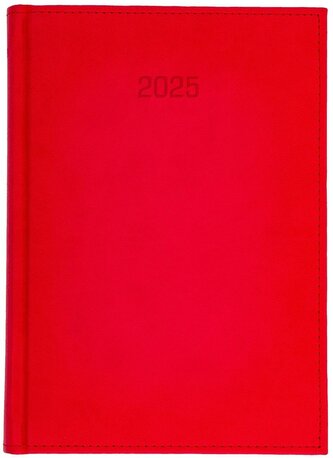 Kalendarz 2025 B5 tygodniowy Vivella czerwony