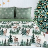 Vánoční povlečení 100% bavlna FOREST 1x 140x200 cm, 1x povlak 70x80 cm MyBestHome