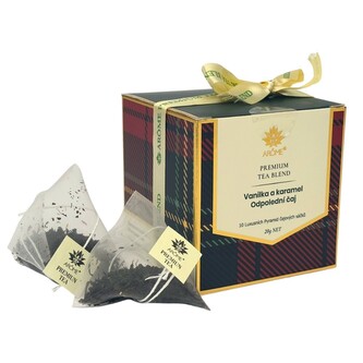ARÔME Čaj v krabičce, černý, 2 příchutě po 5 kusech, Vanilka a karamel, Odpolední čaj