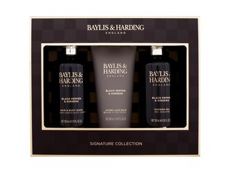 Baylis & Harding For Him sprchový gel na tělo i vlasy 300 ml + sprchový gel 300 ml + balzám po holení 200 ml