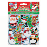 Pěnové samolepky 25 ks - vánoční motivy