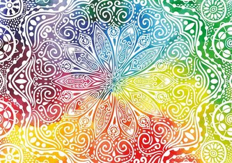 YAZZ Puzzle Květinová mandala 1000 dílků
