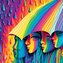 YAZZ Čtvercové puzzle Duha 1023 dílků