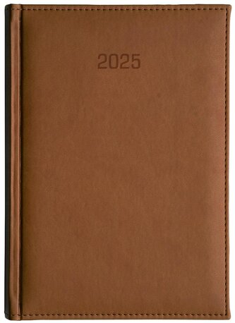 Kalendarz 2025 B5 tygodniowy Vivella brąz