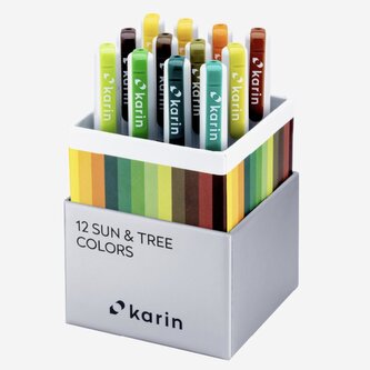 Karin Real brush PRO 12 Sun and Tree color set