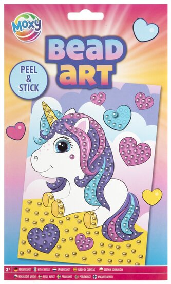 Korálkový obrázek, A5 - jednorožec