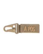 Karabina s krevní skupinou A POS Mil-Tec - coyote