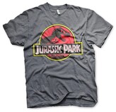Tričko Jurassic Park - Distressed Logo, L
