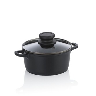 Hrnec Atura litý hliník černý 16 cm 1 l