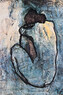 Plakát, Obraz - Pablo Picasso - modrý akt 1902, 61 × 91.5 cm