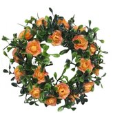 Věneček růžičky oranžové, 18 cm  100-0140