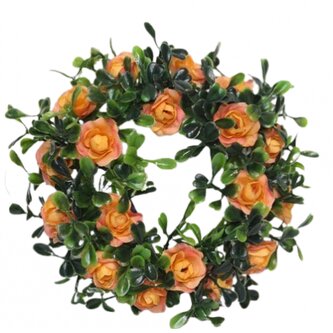 Věneček růžičky oranžové, 18 cm  100-0140