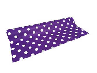 Floristická fólie s puntíkem fialová