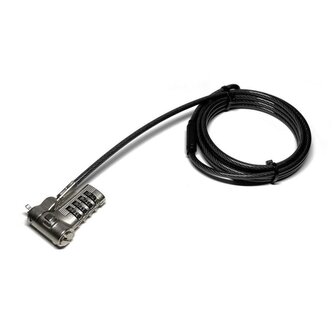 PORT CONNECT Bezpečnostní univerzální kabel s číselným zámkem, stříbrná