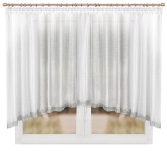 Dekorační krátká záclona se zirkony BATIST bílá 400x150 cm MyBestHome