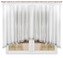 Dekorační krátká záclona se zirkony BATIST bílá 400x150 cm MyBestHome