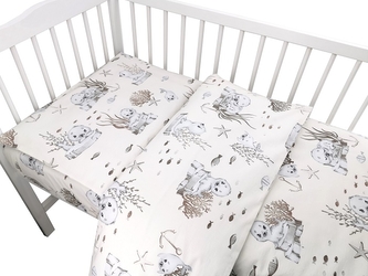 2-dílné bavlněné povlečení Lachtánek - béžové, 135 x 100 cm; 135x100 2-dílné bavlněné povlečení Lachtánek - béžové, 135 x 100 cm; 135x100