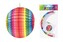 Lampion koule duhový průměr 25cm  (bez hůlky) karneval