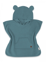 Pončo, župan s kapucí pro děti Medvídek, Baby Nellys, zelený; 68-86 (6-18m)