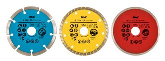 Sada diamantových kotoučů 125mm - 3 ks Sada diamantových kotoučů 125mm - 3 ks