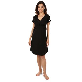 Moniel košilka/šaty kojící All Black černá M