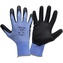 LAHTI PRO - Rukavice ochranné BLACK/BLUE s latexovou vrstvou - velikost 8 (blistr)