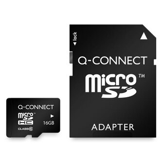 Paměťová karta Q-C - Micro SDHC, SD adaptér, 16 GB