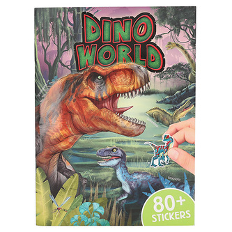 Samolepkový sešit Dino World, 80+ samolepek