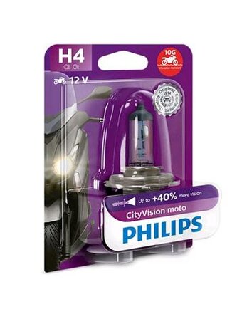 Motožárovka H4 Philips 12342CTVBW, CityVision Moto, 1ks  v balení
