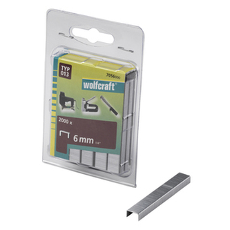 WOLFCRAFT - Spona široká čalounická typ 013, 10,55mm výška 6mm, 2000ks