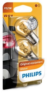Autožárovka P21/5W Philips 12498B2, Vision 2ks v balení