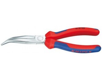 KNIPEX - Kleště s půlkulatými čelistmi 200mm zahnuté, potah PVC
