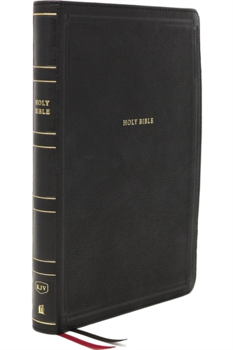 KJV, Thinline Bible, Giant Print, Leathersoft, Black, Thumb Indexed, Red Letter, Comfort Print