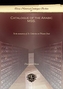 Catalogue of the Arabic MSS.