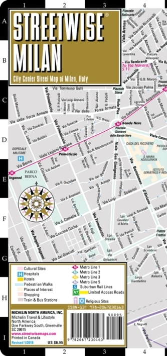Streetwise Map Denver - Laminated City Center Street Map of Denver