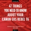 47 Things You Need to Know About Your Canon EOS Rebel T6