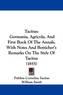 Tacitus: Germania, Agricola, And First Book Of The Annals, With Notes And Botticher's Remarks On The Style Of Tacitus (1